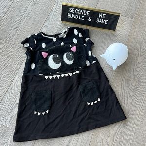 H&M toddler girl cute monster dress